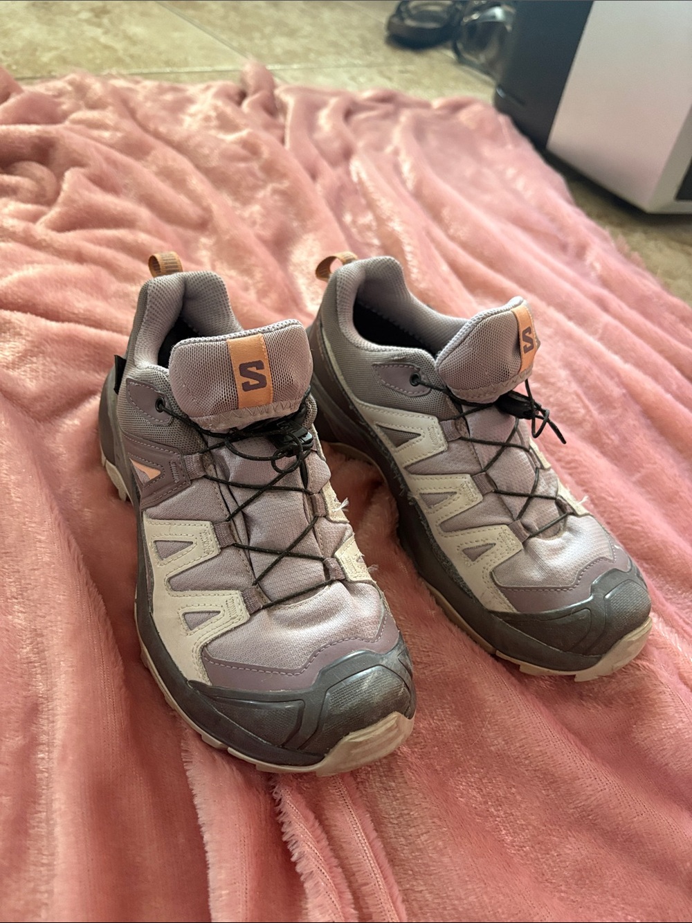 Salomon Women’s Trail Runners - Lavender with Peach Accents